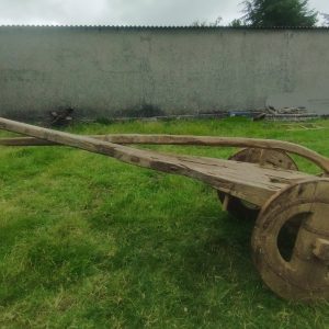 Antiguo Carro Gallego de Madera 404cm + Arado de madera