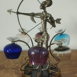 Soporte de Copas en Bronce "Arquero"